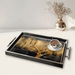 Casa si Gradina - Bucatarie si vesela - Ustensile bucatarie - Tavi servire - Tavă Aberto Design, sticlă, 50 x 29 x 3.5 cm, multicolor, 244KNG1424 - Infinity.ro