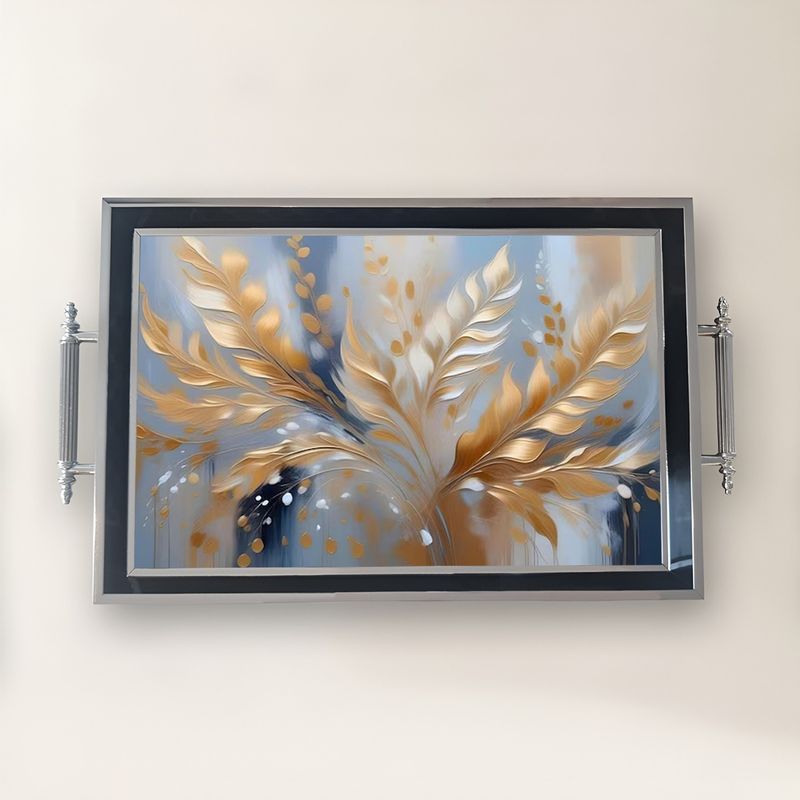 Casa si Gradina - Bucatarie si vesela - Ustensile bucatarie - Tavi servire - Tavă Aberto Design, sticlă, 50 x 29 x 3.5 cm, multicolor, 244KNG1422 - Infinity.ro