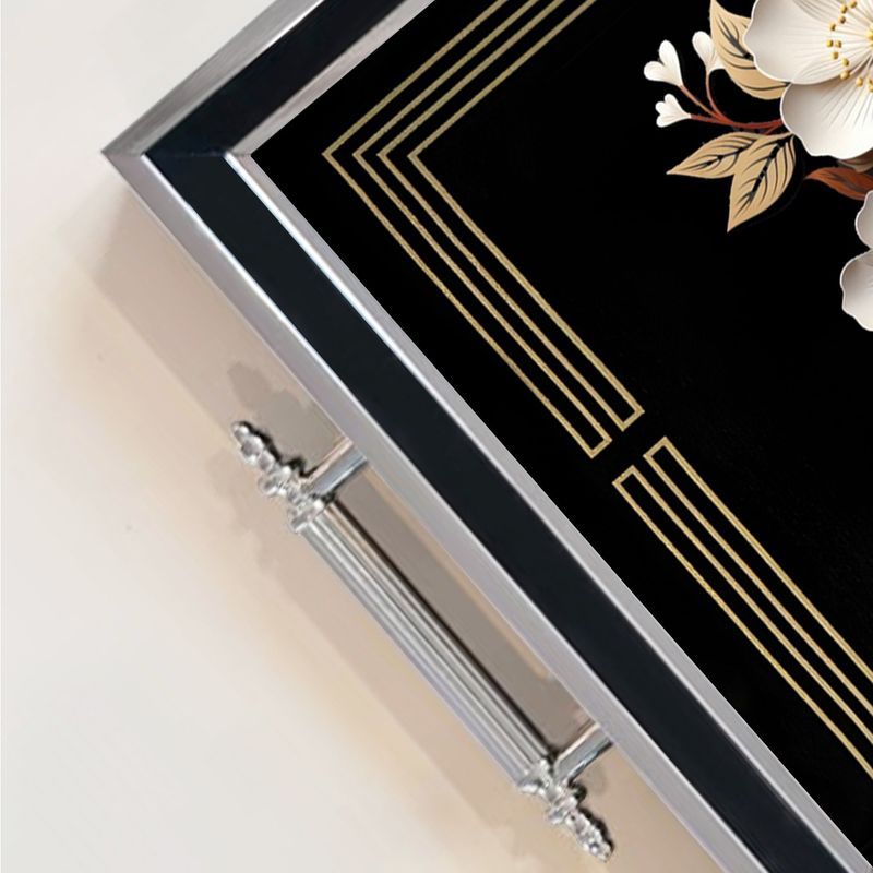 Casa si Gradina - Bucatarie si vesela - Ustensile bucatarie - Tavi servire - Tavă Aberto Design, sticlă, 50 x 29 x 3.5 cm, multicolor, 244KNG1430 - Infinity.ro