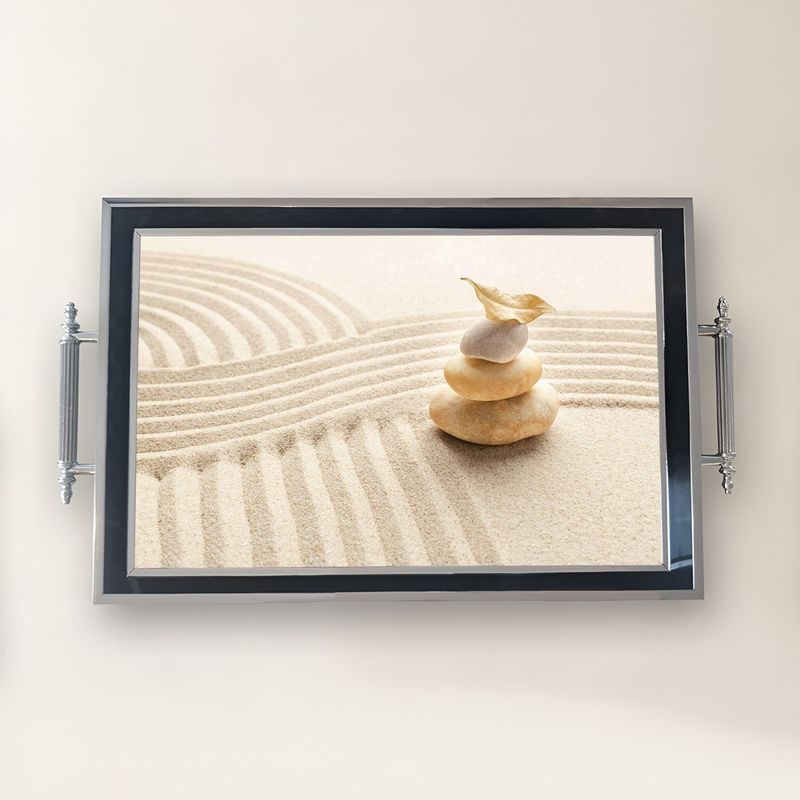 Casa si Gradina - Bucatarie si vesela - Ustensile bucatarie - Tavi servire - Tavă Aberto Design, sticlă, 50 x 29 x 3.5 cm, multicolor, 244KNG1427 - Infinity.ro