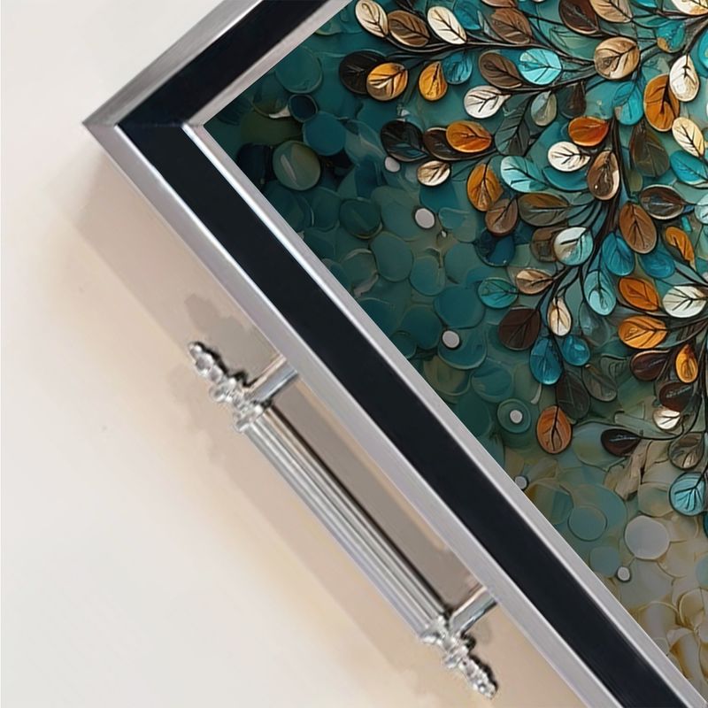 Casa si Gradina - Bucatarie si vesela - Ustensile bucatarie - Tavi servire - Tavă Aberto Design, sticlă, 50 x 29 x 3.5 cm, multicolor, 244KNG1434 - Infinity.ro