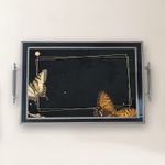 Casa si Gradina - Bucatarie si vesela - Ustensile bucatarie - Tavi servire - Tavă Aberto Design, sticlă, 50 x 29 x 3.5 cm, multicolor, 244KNG1425 - Infinity.ro