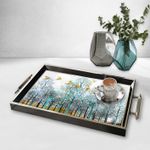 Casa si Gradina - Bucatarie si vesela - Ustensile bucatarie - Tavi servire - Tavă Aberto Design, sticlă, 50 x 29 x 3.5 cm, multicolor, 244KNG1436 - Infinity.ro