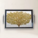 Casa si Gradina - Bucatarie si vesela - Ustensile bucatarie - Tavi servire - Tavă Aberto Design, sticlă, 50 x 29 x 3.5 cm, multicolor, 244KNG1439 - Infinity.ro