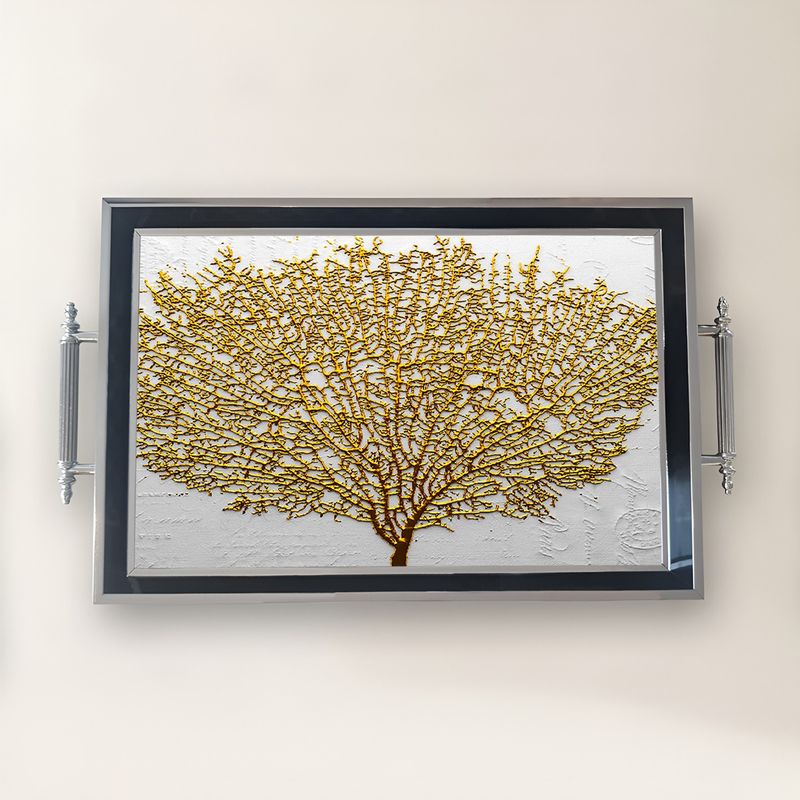 Casa si Gradina - Bucatarie si vesela - Ustensile bucatarie - Tavi servire - Tavă Aberto Design, sticlă, 50 x 29 x 3.5 cm, multicolor, 244KNG1439 - Infinity.ro