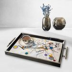 Casa si Gradina - Bucatarie si vesela - Ustensile bucatarie - Tavi servire - Tavă Aberto Design, sticlă, 50 x 29 x 3.5 cm, multicolor, 244KNG1435 - Infinity.ro