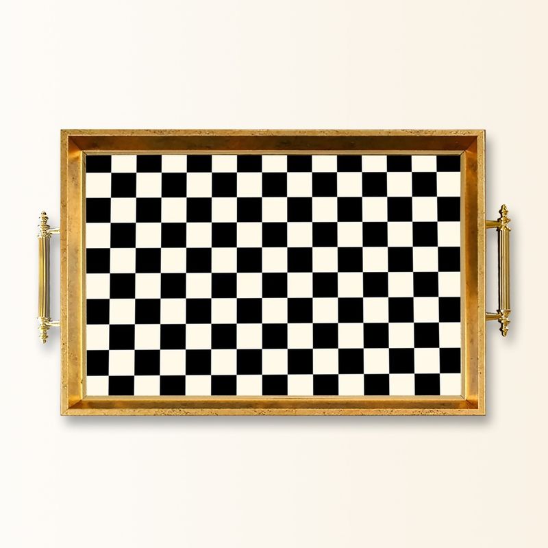 Casa si Gradina - Bucatarie si vesela - Ustensile bucatarie - Tavi servire - Tavă Aberto Design, sticlă, 50 x 29 x 3.5 cm, multicolor, 244KNG1450 - Infinity.ro