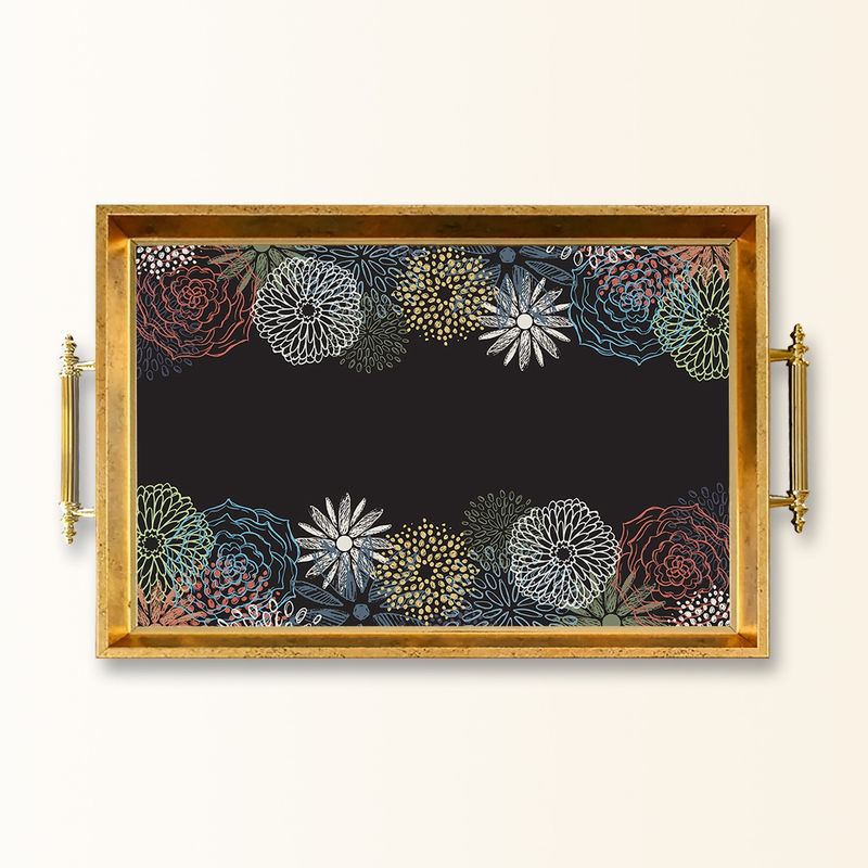 Casa si Gradina - Bucatarie si vesela - Ustensile bucatarie - Tavi servire - Tavă Aberto Design, sticlă, 50 x 29 x 3.5 cm, multicolor, 244KNG1463 - Infinity.ro