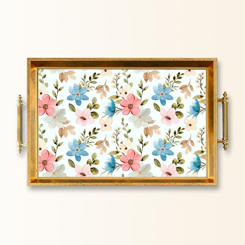 Casa si Gradina - Bucatarie si vesela - Ustensile bucatarie - Tavi servire - Tavă Aberto Design, sticlă, 50 x 29 x 3.5 cm, multicolor, 244KNG1461 - Infinity.ro