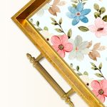 Casa si Gradina - Bucatarie si vesela - Ustensile bucatarie - Tavi servire - Tavă Aberto Design, sticlă, 50 x 29 x 3.5 cm, multicolor, 244KNG1461 - Infinity.ro