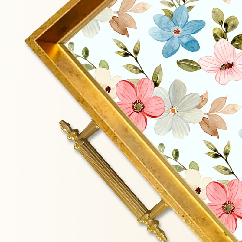 Casa si Gradina - Bucatarie si vesela - Ustensile bucatarie - Tavi servire - Tavă Aberto Design, sticlă, 50 x 29 x 3.5 cm, multicolor, 244KNG1461 - Infinity.ro