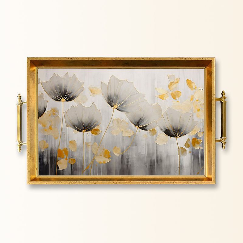 Casa si Gradina - Bucatarie si vesela - Ustensile bucatarie - Tavi servire - Tavă Aberto Design, sticlă, 50 x 29 x 3.5 cm, multicolor, 244KNG1488 - Infinity.ro