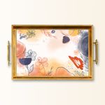 Casa si Gradina - Bucatarie si vesela - Ustensile bucatarie - Tavi servire - Tavă Aberto Design, sticlă, 50 x 29 x 3.5 cm, multicolor, 244KNG1466 - Infinity.ro