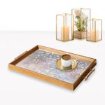 Casa si Gradina - Bucatarie si vesela - Ustensile bucatarie - Tavi servire - Tavă Aberto Design, sticlă, 50 x 29 x 3.5 cm, multicolor, 244KNG1484 - Infinity.ro