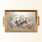 Casa si Gradina - Bucatarie si vesela - Ustensile bucatarie - Tavi servire - Tavă Aberto Design, sticlă, 50 x 29 x 3.5 cm, multicolor, 244KNG1475 - Infinity.ro