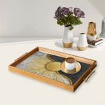 Casa si Gradina - Bucatarie si vesela - Ustensile bucatarie - Tavi servire - Tavă Aberto Design, sticlă, 50 x 29 x 3.5 cm, multicolor, 244KNG1504 - Infinity.ro