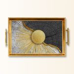 Casa si Gradina - Bucatarie si vesela - Ustensile bucatarie - Tavi servire - Tavă Aberto Design, sticlă, 50 x 29 x 3.5 cm, multicolor, 244KNG1504 - Infinity.ro
