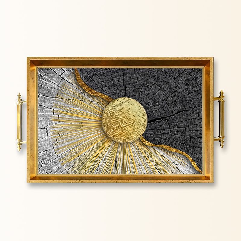 Casa si Gradina - Bucatarie si vesela - Ustensile bucatarie - Tavi servire - Tavă Aberto Design, sticlă, 50 x 29 x 3.5 cm, multicolor, 244KNG1504 - Infinity.ro