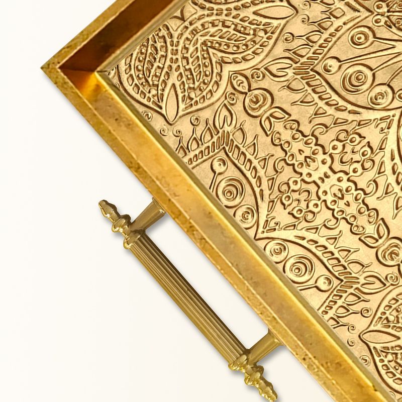 Casa si Gradina - Bucatarie si vesela - Ustensile bucatarie - Tavi servire - Tavă Aberto Design, sticlă, 50 x 29 x 3.5 cm, multicolor, 244KNG1527 - Infinity.ro