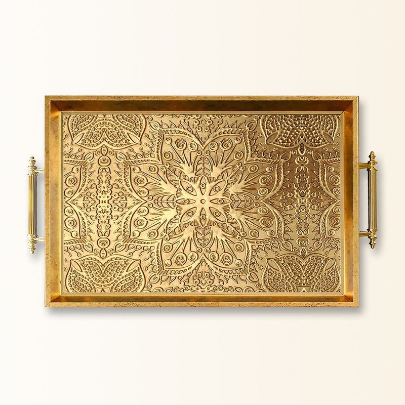 Casa si Gradina - Bucatarie si vesela - Ustensile bucatarie - Tavi servire - Tavă Aberto Design, sticlă, 50 x 29 x 3.5 cm, multicolor, 244KNG1527 - Infinity.ro