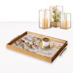 Casa si Gradina - Bucatarie si vesela - Ustensile bucatarie - Tavi servire - Tavă Aberto Design, sticlă, 50 x 29 x 3.5 cm, multicolor, 244KNG1514 - Infinity.ro