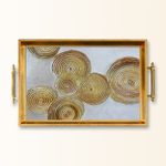 Casa si Gradina - Bucatarie si vesela - Ustensile bucatarie - Tavi servire - Tavă Aberto Design, sticlă, 50 x 29 x 3.5 cm, multicolor, 244KNG1517 - Infinity.ro