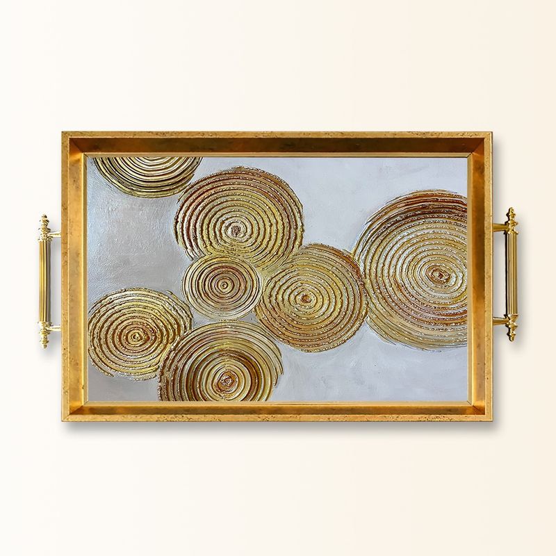 Casa si Gradina - Bucatarie si vesela - Ustensile bucatarie - Tavi servire - Tavă Aberto Design, sticlă, 50 x 29 x 3.5 cm, multicolor, 244KNG1517 - Infinity.ro
