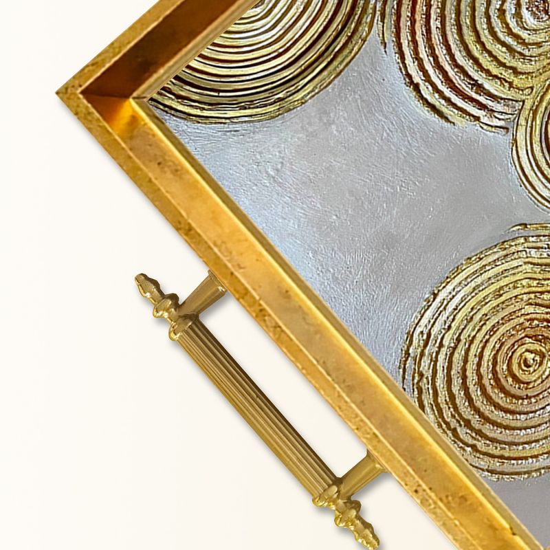 Casa si Gradina - Bucatarie si vesela - Ustensile bucatarie - Tavi servire - Tavă Aberto Design, sticlă, 50 x 29 x 3.5 cm, multicolor, 244KNG1517 - Infinity.ro