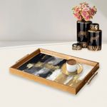 Casa si Gradina - Bucatarie si vesela - Ustensile bucatarie - Tavi servire - Tavă Aberto Design, sticlă, 50 x 29 x 3.5 cm, multicolor, 244KNG1511 - Infinity.ro