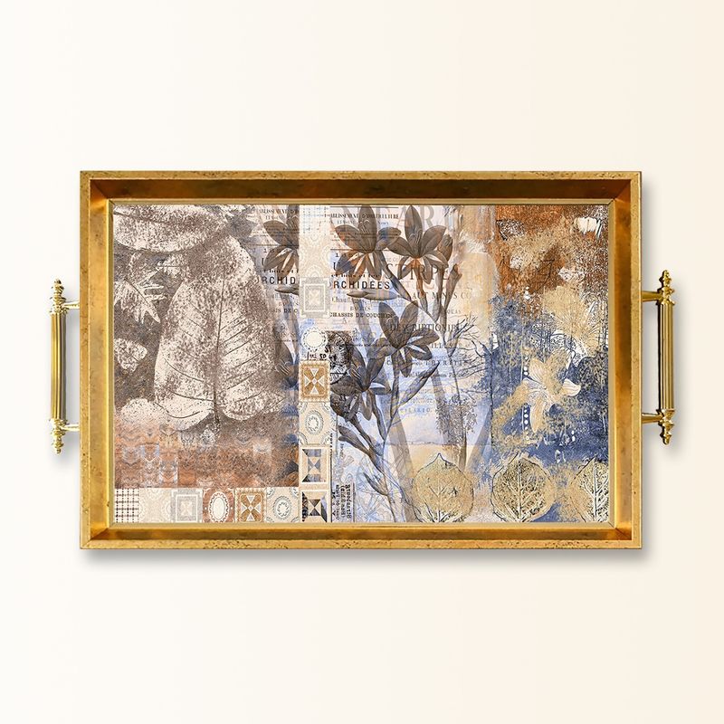 Casa si Gradina - Bucatarie si vesela - Ustensile bucatarie - Tavi servire - Tavă Aberto Design, sticlă, 50 x 29 x 3.5 cm, multicolor, 244KNG1530 - Infinity.ro
