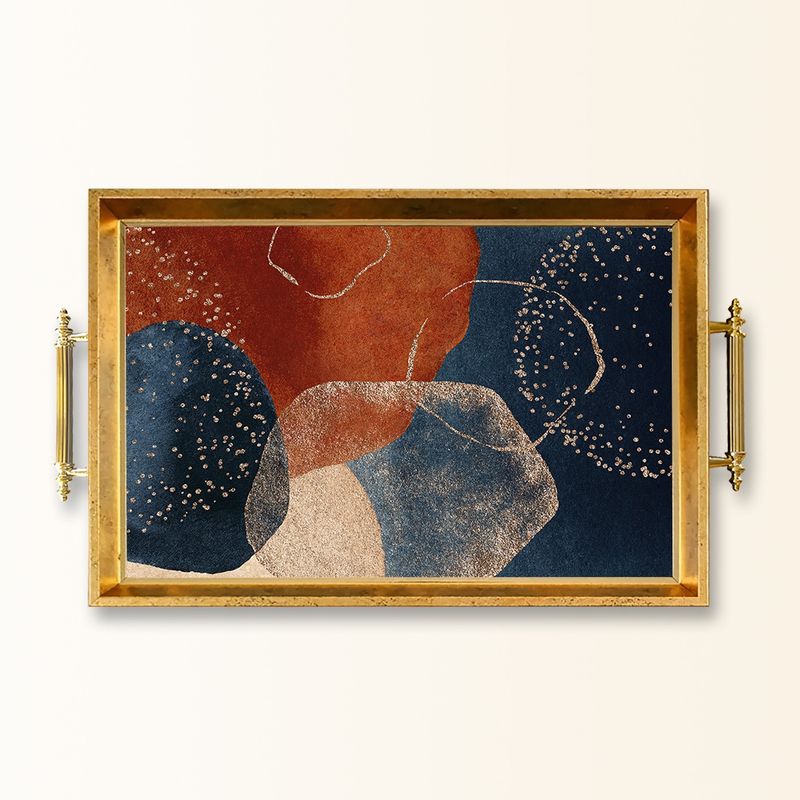 Casa si Gradina - Bucatarie si vesela - Ustensile bucatarie - Tavi servire - Tavă Aberto Design, sticlă, 50 x 29 x 3.5 cm, multicolor, 244KNG1542 - Infinity.ro
