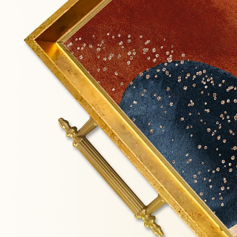 Casa si Gradina - Bucatarie si vesela - Ustensile bucatarie - Tavi servire - Tavă Aberto Design, sticlă, 50 x 29 x 3.5 cm, multicolor, 244KNG1542 - Infinity.ro
