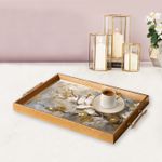 Casa si Gradina - Bucatarie si vesela - Ustensile bucatarie - Tavi servire - Tavă Aberto Design, sticlă, 50 x 29 x 3.5 cm, multicolor, 244KNG1559 - Infinity.ro