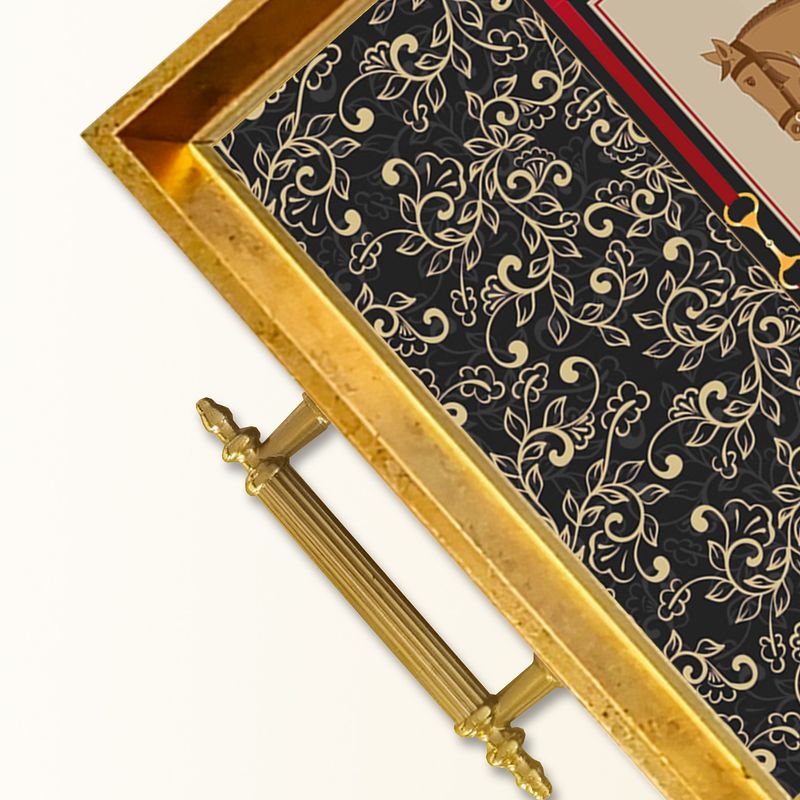 Casa si Gradina - Bucatarie si vesela - Ustensile bucatarie - Tavi servire - Tavă Aberto Design, sticlă, 50 x 29 x 3.5 cm, multicolor, 244KNG1568 - Infinity.ro