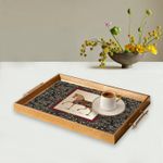 Casa si Gradina - Bucatarie si vesela - Ustensile bucatarie - Tavi servire - Tavă Aberto Design, sticlă, 50 x 29 x 3.5 cm, multicolor, 244KNG1568 - Infinity.ro
