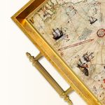 Casa si Gradina - Bucatarie si vesela - Ustensile bucatarie - Tavi servire - Tavă Aberto Design, sticlă, 50 x 29 x 3.5 cm, multicolor, 244KNG1574 - Infinity.ro