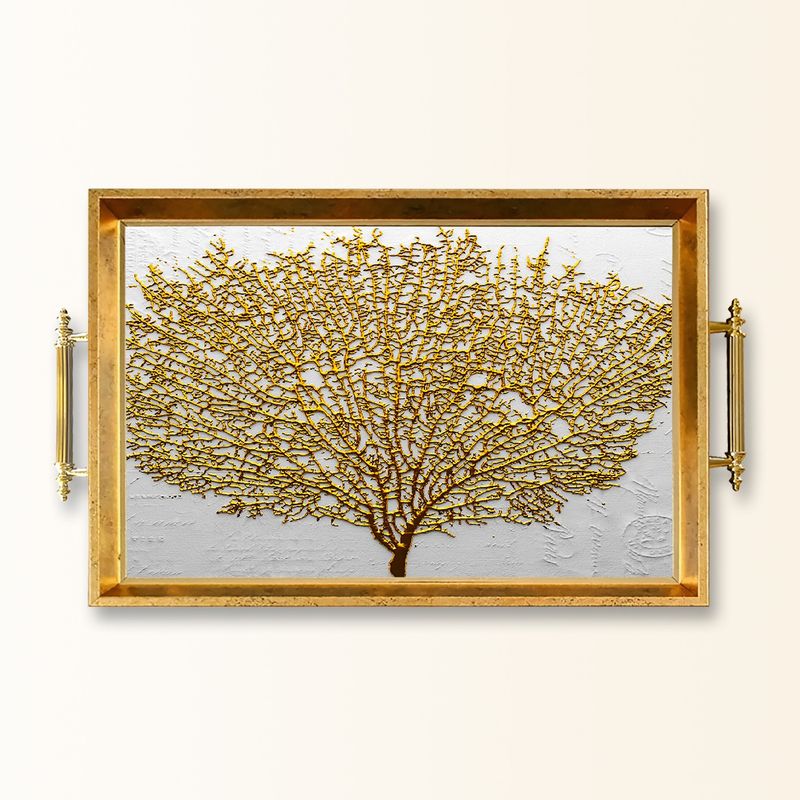 Casa si Gradina - Bucatarie si vesela - Ustensile bucatarie - Tavi servire - Tavă Aberto Design, sticlă, 50 x 29 x 3.5 cm, multicolor, 244KNG1610 - Infinity.ro