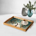 Casa si Gradina - Bucatarie si vesela - Ustensile bucatarie - Tavi servire - Tavă Aberto Design, sticlă, 50 x 29 x 3.5 cm, multicolor, 244KNG1605 - Infinity.ro