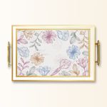 Casa si Gradina - Bucatarie si vesela - Ustensile bucatarie - Tavi servire - Tavă Aberto Design, sticlă, 50 x 29 x 3.5 cm, multicolor, 244KNG1633 - Infinity.ro