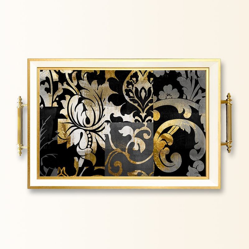 Casa si Gradina - Bucatarie si vesela - Ustensile bucatarie - Tavi servire - Tavă Aberto Design, sticlă, 50 x 29 x 3.5 cm, multicolor, 244KNG1623 - Infinity.ro