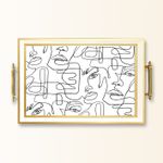Casa si Gradina - Bucatarie si vesela - Ustensile bucatarie - Tavi servire - Tavă Aberto Design, sticlă, 50 x 29 x 3.5 cm, multicolor, 244KNG1651 - Infinity.ro