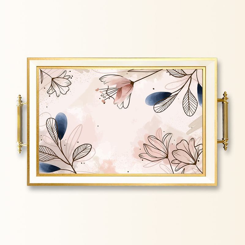 Casa si Gradina - Bucatarie si vesela - Ustensile bucatarie - Tavi servire - Tavă Aberto Design, sticlă, 50 x 29 x 3.5 cm, multicolor, 244KNG1639 - Infinity.ro