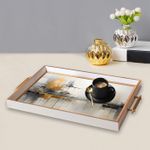 Casa si Gradina - Bucatarie si vesela - Ustensile bucatarie - Tavi servire - Tavă Aberto Design, sticlă, 50 x 29 x 3.5 cm, multicolor, 244KNG1653 - Infinity.ro