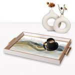 Casa si Gradina - Bucatarie si vesela - Ustensile bucatarie - Tavi servire - Tavă Aberto Design, sticlă, 50 x 29 x 3.5 cm, multicolor, 244KNG1648 - Infinity.ro