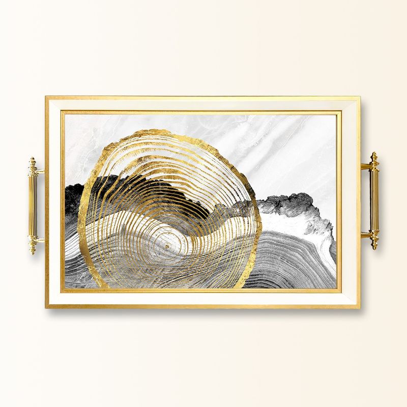 Casa si Gradina - Bucatarie si vesela - Ustensile bucatarie - Tavi servire - Tavă Aberto Design, sticlă, 50 x 29 x 3.5 cm, multicolor, 244KNG1662 - Infinity.ro