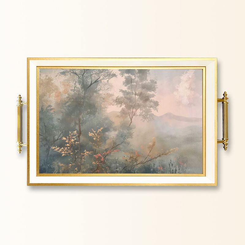 Casa si Gradina - Bucatarie si vesela - Ustensile bucatarie - Tavi servire - Tavă Aberto Design, sticlă, 50 x 29 x 3.5 cm, multicolor, 244KNG1661 - Infinity.ro