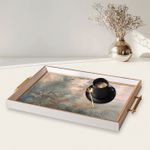 Casa si Gradina - Bucatarie si vesela - Ustensile bucatarie - Tavi servire - Tavă Aberto Design, sticlă, 50 x 29 x 3.5 cm, multicolor, 244KNG1661 - Infinity.ro