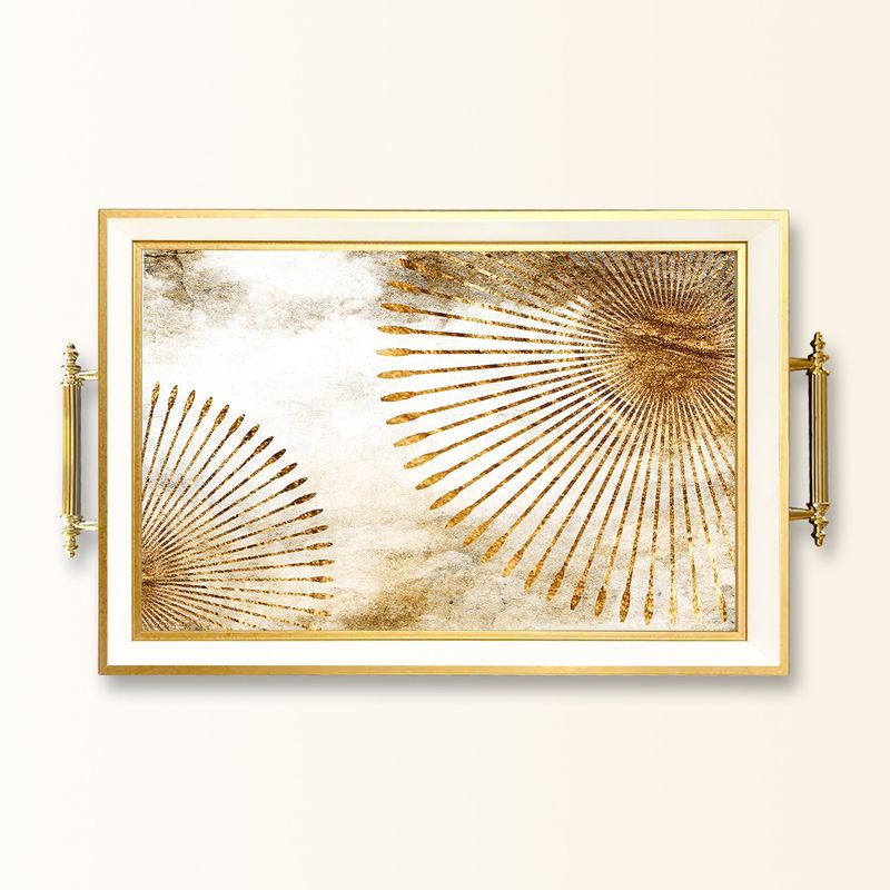 Casa si Gradina - Bucatarie si vesela - Ustensile bucatarie - Tavi servire - Tavă Aberto Design, sticlă, 50 x 29 x 3.5 cm, multicolor, 244KNG1691 - Infinity.ro