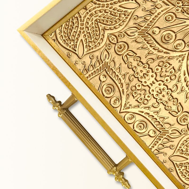 Casa si Gradina - Bucatarie si vesela - Ustensile bucatarie - Tavi servire - Tavă Aberto Design, sticlă, 50 x 29 x 3.5 cm, multicolor, 244KNG1698 - Infinity.ro