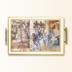 Casa si Gradina - Bucatarie si vesela - Ustensile bucatarie - Tavi servire - Tavă Aberto Design, sticlă, 50 x 29 x 3.5 cm, multicolor, 244KNG1701 - Infinity.ro